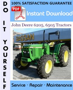 John Deere 6205, 6505 Tractors Technical Manual