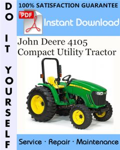 John Deere 4105 Compact Utility Tractor Technical Manual