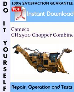 Cameco CH2500 Chopper Combine Repair, Operation and Tests