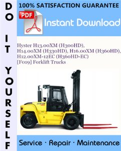 Hyster H13.00XM (H300HD), H14.00XM (H330HD), H16.00XM (H360HD), H12.00XM-12EC (H360HD-EC)
