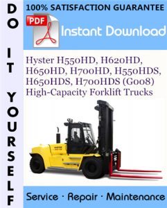 Hyster H550HD, H620HD, H650HD, H700HD, H550HDS, H650HDS, H700HDS (G008) High-Capacity Forklift Trucks