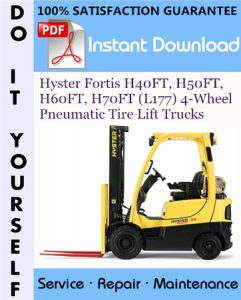 Hyster Fortis H40FT, H50FT, H60FT, H70FT (L177) 4-Wheel Pneumatic Tire Lift Trucks
