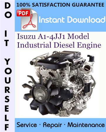 Isuzu A1-4JJ1 Model Industrial Diesel Engine Service Repair Workshop Manual