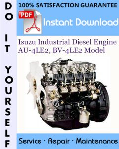 Isuzu Industrial Diesel Engine AU-4LE2, BV-4LE2 Model Service Repair Workshop Manual