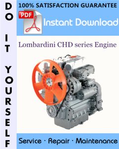 Lombardini CHD series Engine Service Repair Workshop Manual