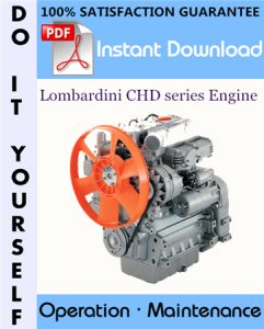 Lombardini CHD series Engine Operation and Maintenance Manual