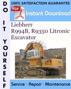 Liebherr R994B, R9350 Litronic Excavator Service Repair Workshop Manual