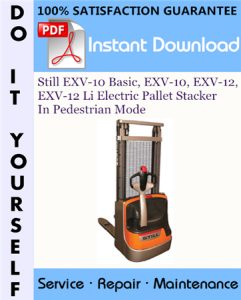 Still EXV-10 Basic, EXV-10, EXV-12, EXV-12 Li Electric Pallet Stacker In Pedestrian Mode