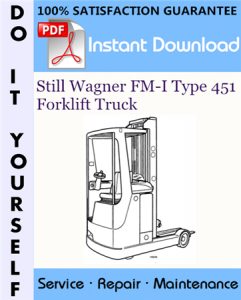 Still Wagner FM-I Type 451 Forklift Truck Service Repair Workshop Manual